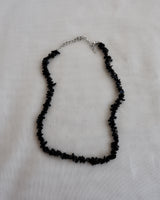 black scatter necklace