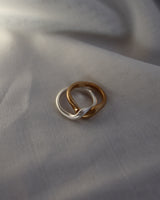 matte golsil wave ring