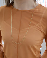 two line long necklace