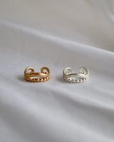 dot wave pinky ring & ear cuff