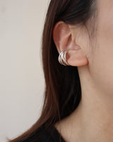 overlapping threads pinky ring & ear cuff