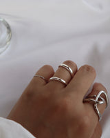 shiny elongated ring