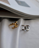 shiny cross ear cuff & pinky ring