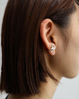 shiny cross ear cuff & pinky ring