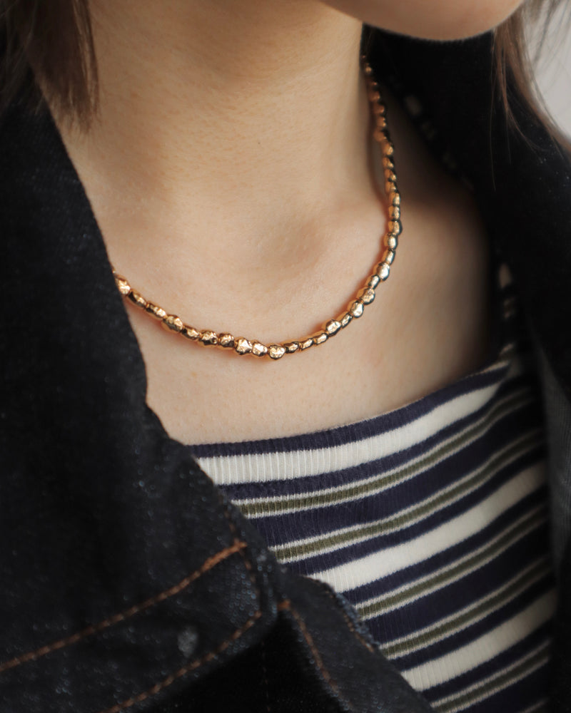 shiny pebbles necklace