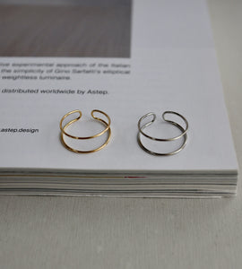 Dünner Ring & Ohrklemme