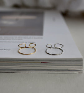Dünner Ring & Ohrklemme