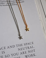 petit star studs necklace