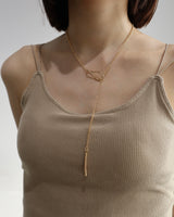 nuance chain Y shape necklace