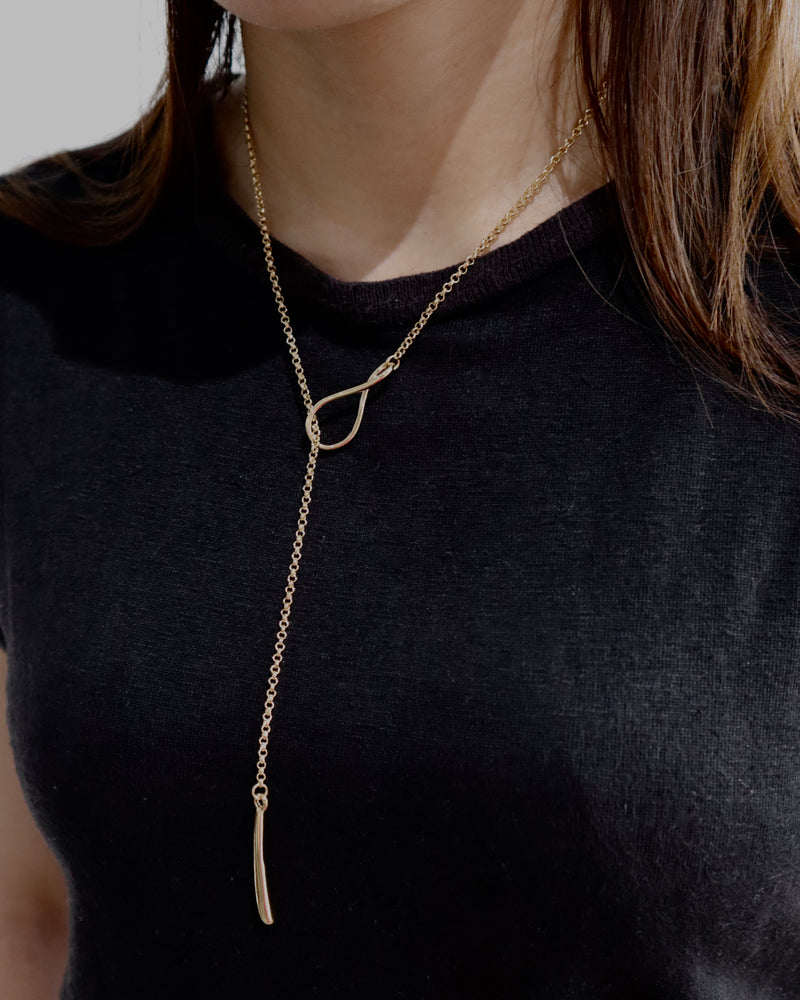 nuance chain Y shape necklace