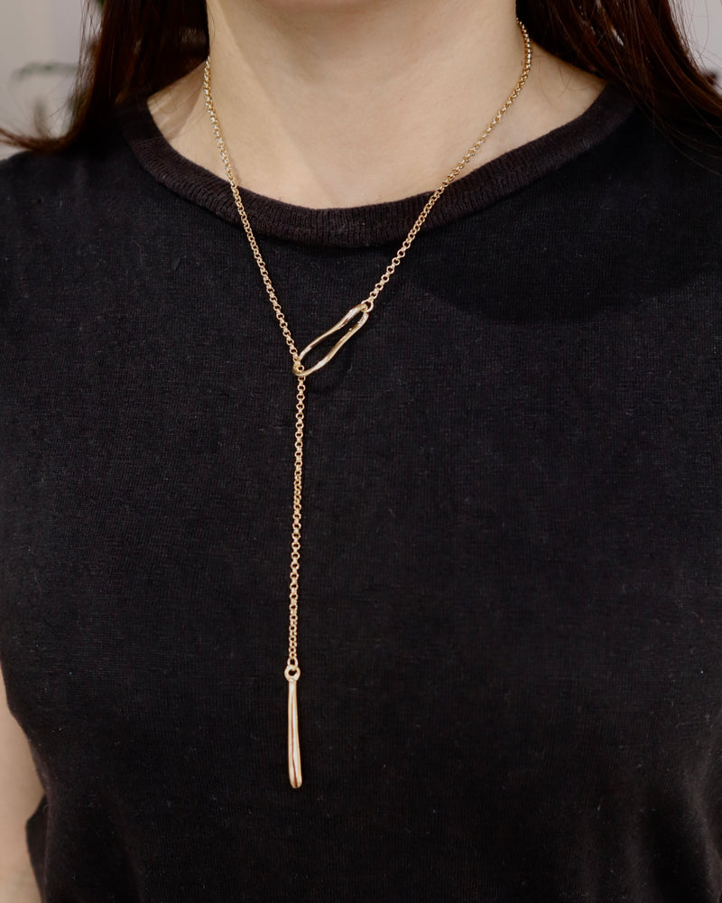 nuance chain Y shape necklace