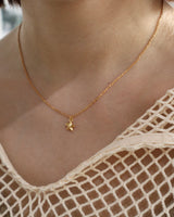 petit star studs necklace