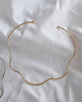 shiny wavy neck cuff