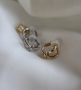 knot hoop earring