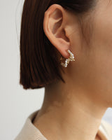 pearl spiral earring