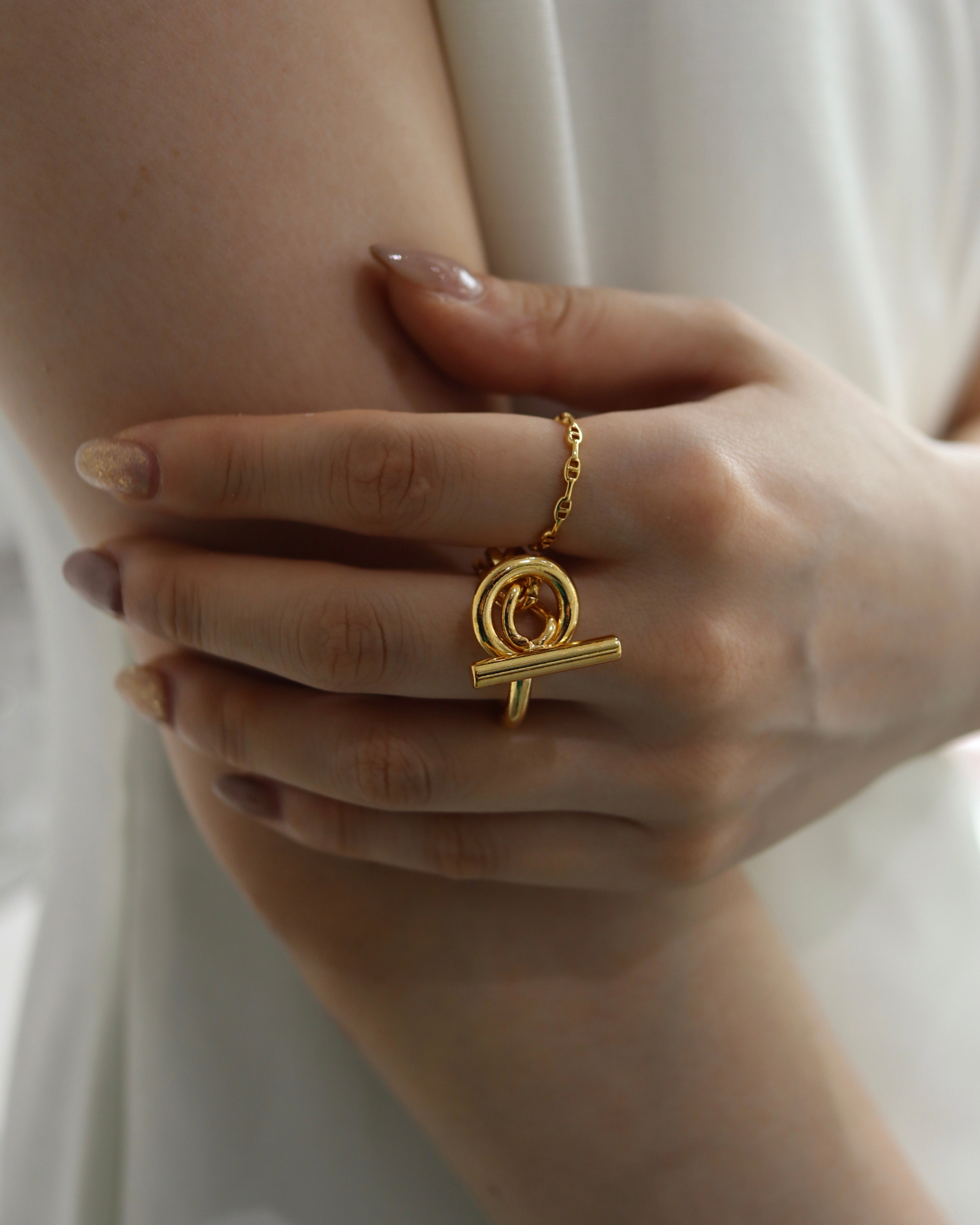 chain clasp ring - beller