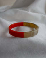 thin bi-color buffalo bangle
