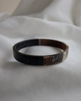 thin bi-color buffalo bangle