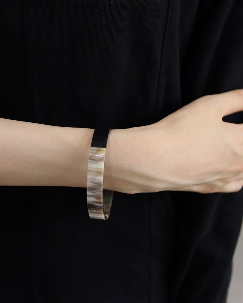 thin bi-color buffalo bangle