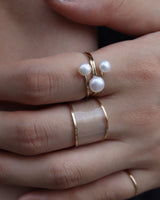 triplet pearl ring