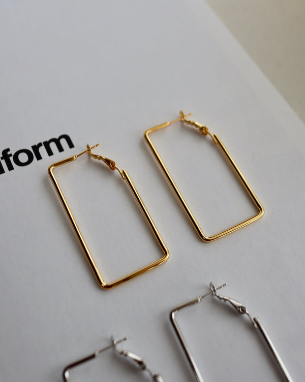 large square hoop pierce