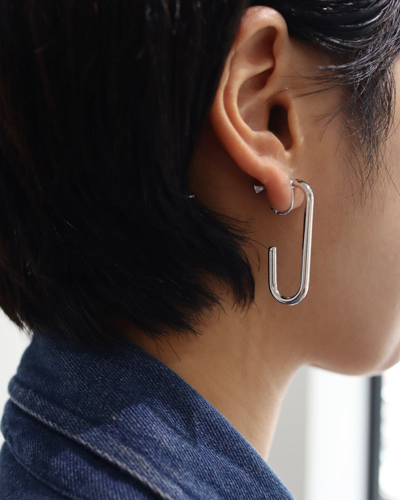 bend long pierce & earring