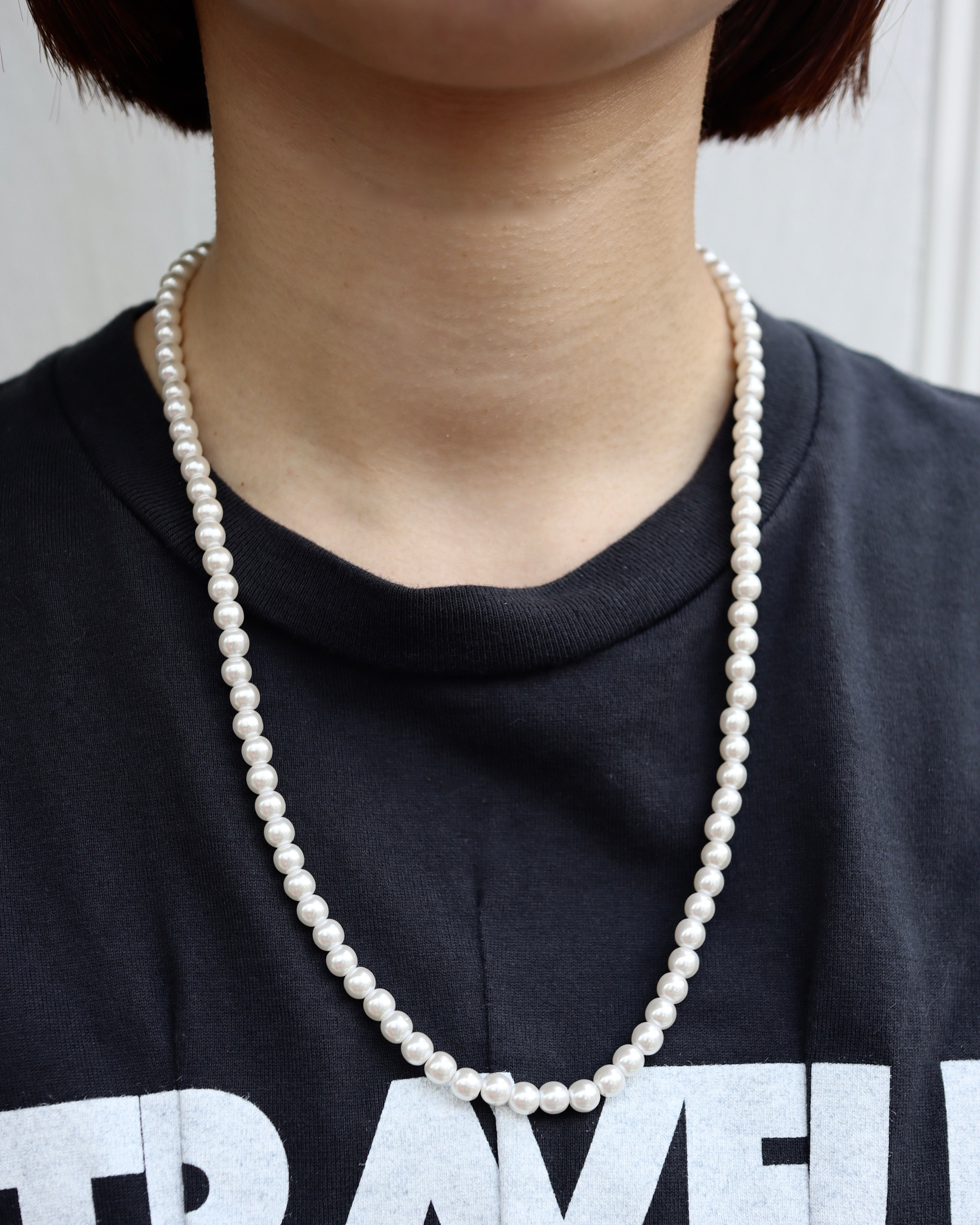 pearl linking long necklace - beller