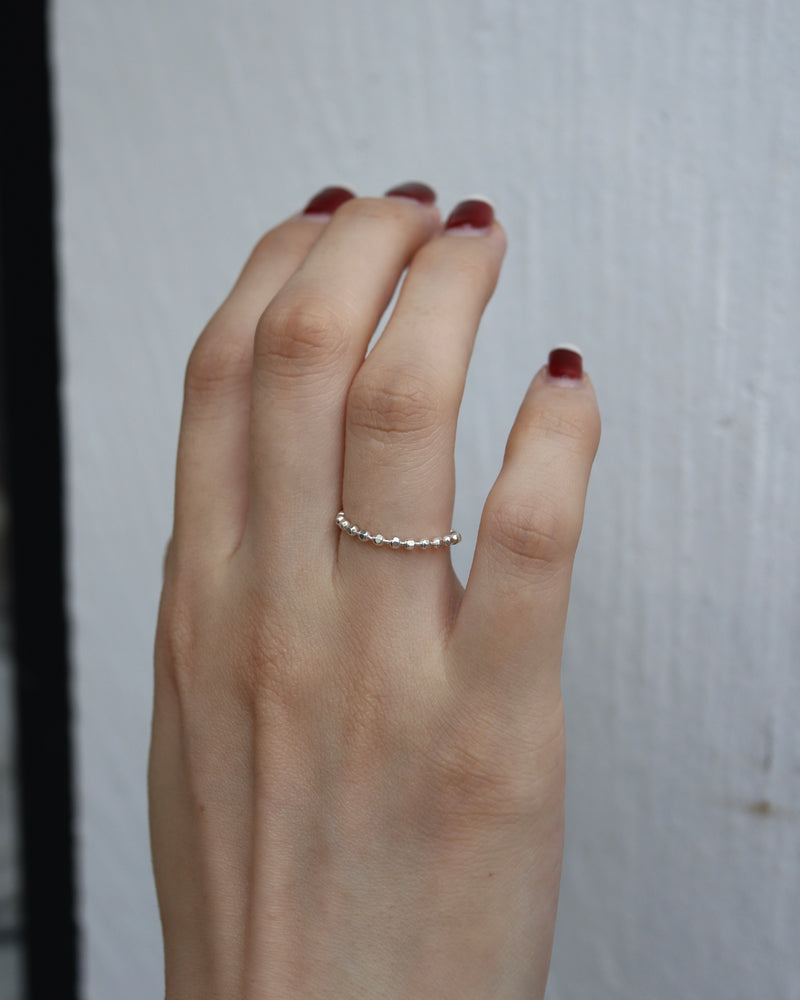 grains thin ring (silver925)