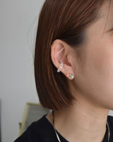 clear beads ear cuff