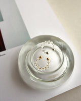 clear beads ear cuff