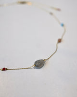 encrust gemstone necklace