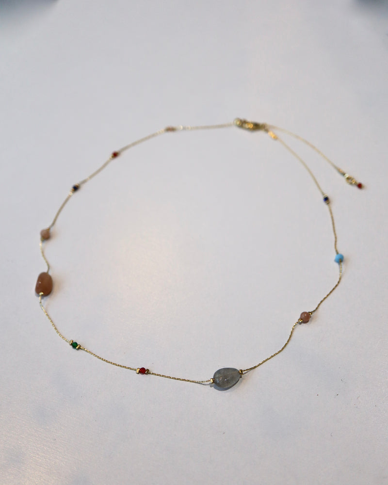 encrust gemstone necklace