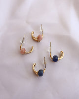 curl gemstone pierce