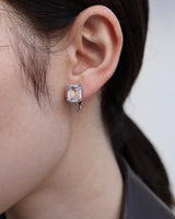 square jewel earring