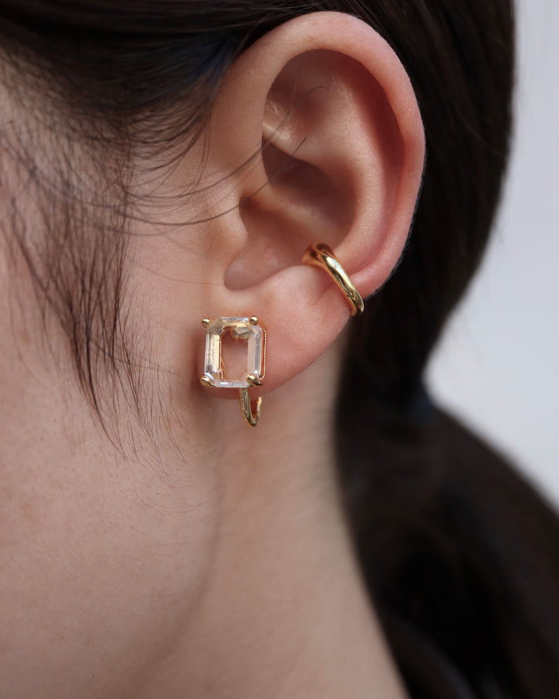 square jewel earring