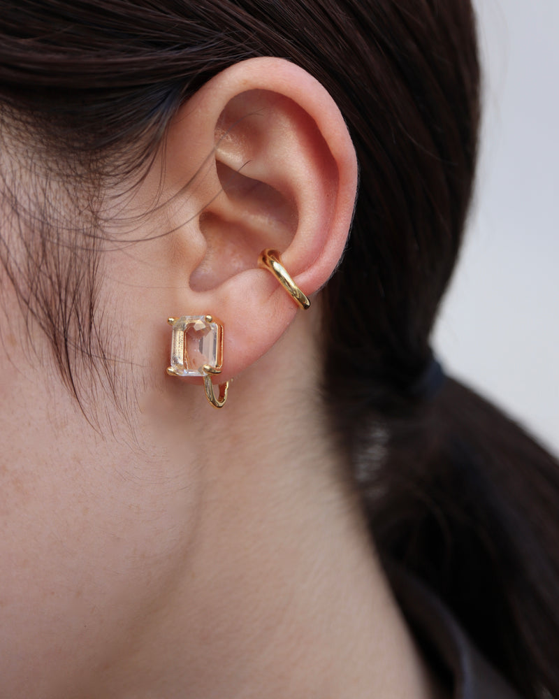 square jewel earring