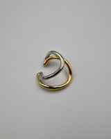 wavy golsil line ear cuff