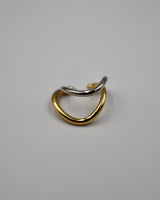 wavy golsil line ear cuff