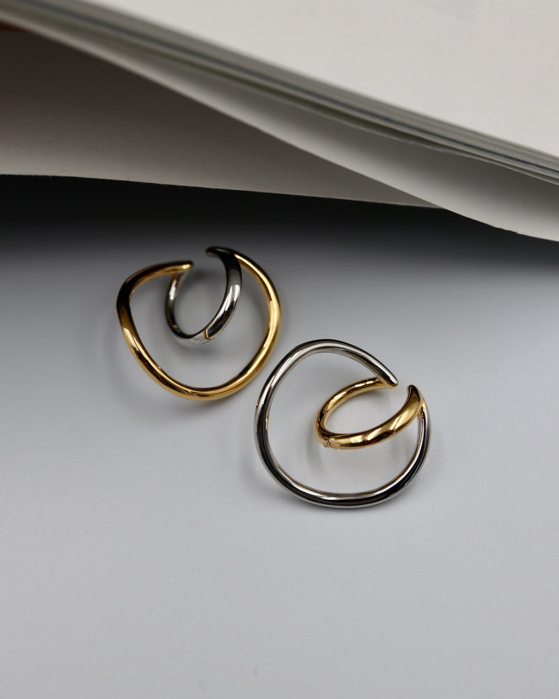 golsil ring & ring ear cuff