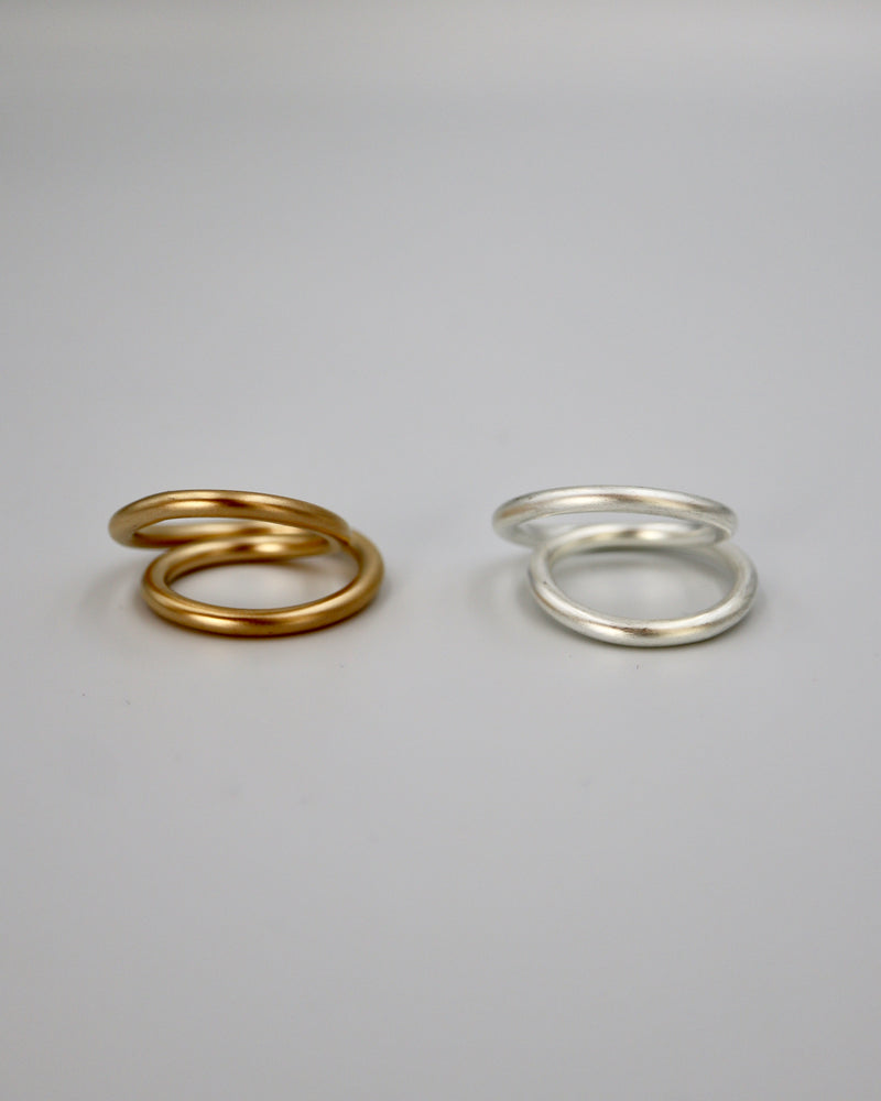 matte double stroke ring