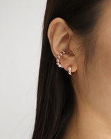 circle clip earring & earcuff