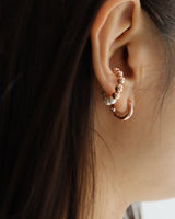 circle clip earring & earcuff