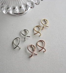 3pearl turn ear cuff set