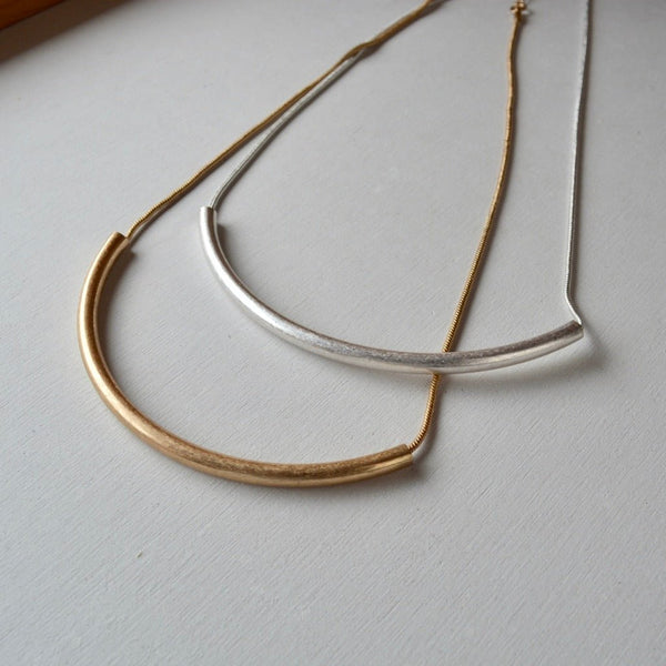 bent tube necklace