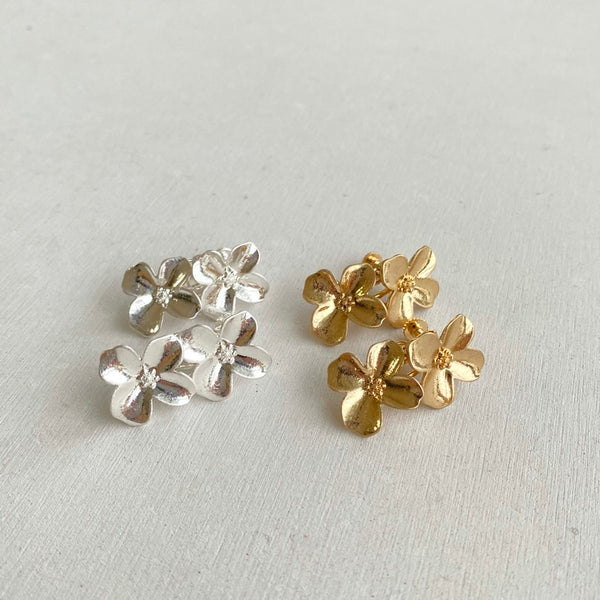 two flower earring