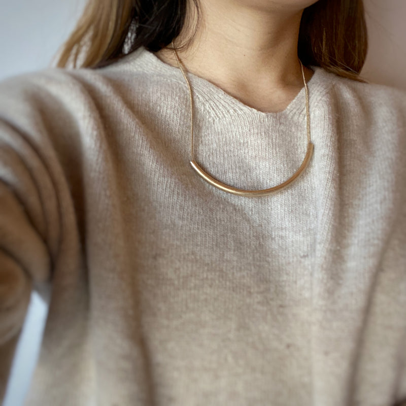 bent tube necklace