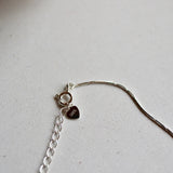 simple twist necklace(silver925)