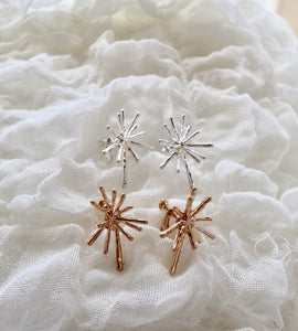 matte spark pierce & earring
