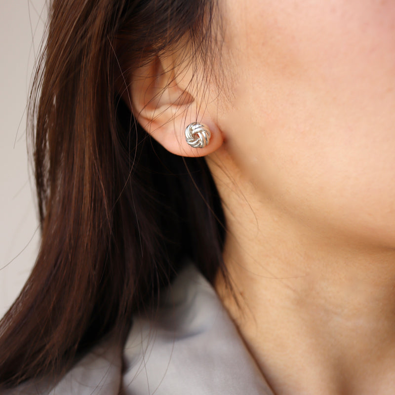 french braid pierce & earring