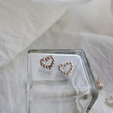 dot pearl heart pierce